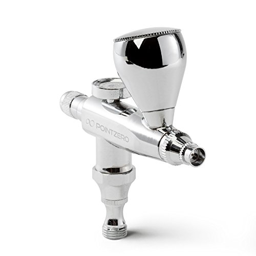 PointZero Single Action 7cc Gravity-Feed (Stubby) Airbrush Set - .3mm Nozzle