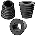 Pelopy Umbrella Cone Fits Umbrella Pole Diameter 1.5 Inch/ 38 mm, for Patio Table Hole Opening or Parasol Base Stand 1.94 to 2.7 Inch (2, Black)