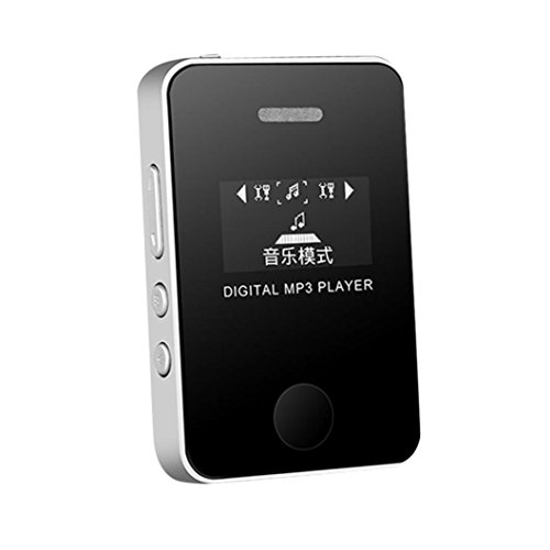 Unpara Portable Exquisite USB MP3 Music Media Ultra-small Player With LCD Screen Support 16GB Micro SD TF Card (Black)