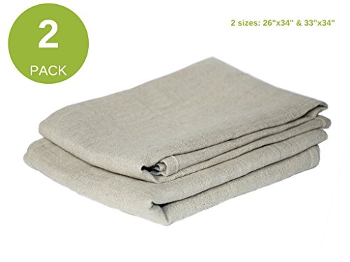 image for Harmony Idea Bakers Couches Pure Flax Linen 100% Bake Ware Canvas Brea