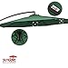 Sundale Outdoor 10 Feet Aluminum Offset Patio Umbrella with Crank, 8 Steel Ribs (Dark Green)