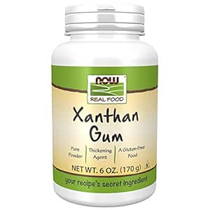 NOW Foods, Xanthan Gum Pure Powder, Kosher and Gluten-Free Natural Thickener, 6-Ounce