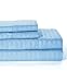 Lux Decor Collection Bed Sheet Set - Brushed Microfiber 1800 Bedding - Wrinkle, Stain and Fade Resistant - Hypoallergenic - 4 Piece (Queen, Striped Blue)