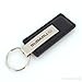 Subaru Black Leather Keychain