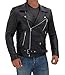 fjackets Motorcycle Jacket Men - Real Lambskin Leather Riding Jackets For Motorcycles Men - Black Leather Jacket For Men | [1100055] Negn XL