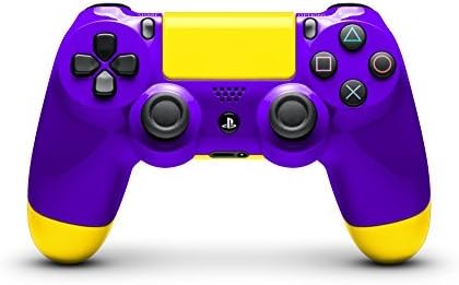Metallic Purple and Metallic Yellow Custom Painted DualShock 4