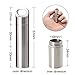 PPFISH Portable Daily Pill Case, 2/3 Compartments Stainless Steel Waterproof Pill Box Dispenser, Small Pocket Pill Container, Keychain Pill Fob, Travel Pill Holder for Men Women (Small)