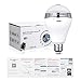 LUWATT Panoramic Light Bulb Camera 360 Degree Smart WiFi, 1080P HD Security Surveillance Camera with IR Motion Detection, Night Vision, Two-Way Communication for Home Baby Pets, Support 128G SD Card