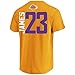 Majestic Lebron James Los Angeles Lakers #23 Men's Vertical Player T-Shirt