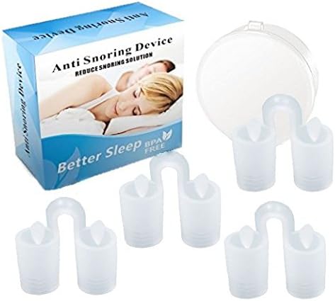 Anti-Snoring Nose Vents S Natural Snoring Solution Safe Medical Grade Silicone Snore Stopper Snoring Reducing Cure Devices Nasal Dilator for Ease Breathing Sleep Therapy Pack of 4 Travel Case (S)