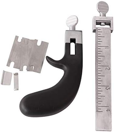 Professional Leather Strap Cutter Hand Cutting Tool Draw Gauge Leathercraft Strip Belt DIY Hand Cutting Leather Tools with Blades