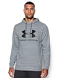 Under Armour Men's Sportstyle Fleece Graphic Hoodie, Steel/Greyhound Heather, Small