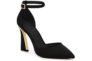 Juliet Holy Womens Pumps Point Closed Toe Heels Buckle Ankle Strap D'Orsay Heeled Sandals