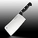 Cook N Home 2462 7-Inch Multi-Purpose Chef Butcher Knife Heavy Duty Chopper Cleaver, Stainless Steel