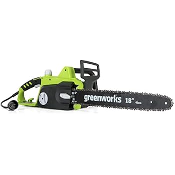 Amazon.com : Greenworks 18-Inch 14.5 Amp Corded Chainsaw 20332 : Garden