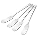 Sweese 3704 Butter Spreader Knife, Sandwich Cream Cheese Condiment Knife Spreader Set - 304 Stainless Steel Dishwasher Safe, 6.5 Inch - Set of 4