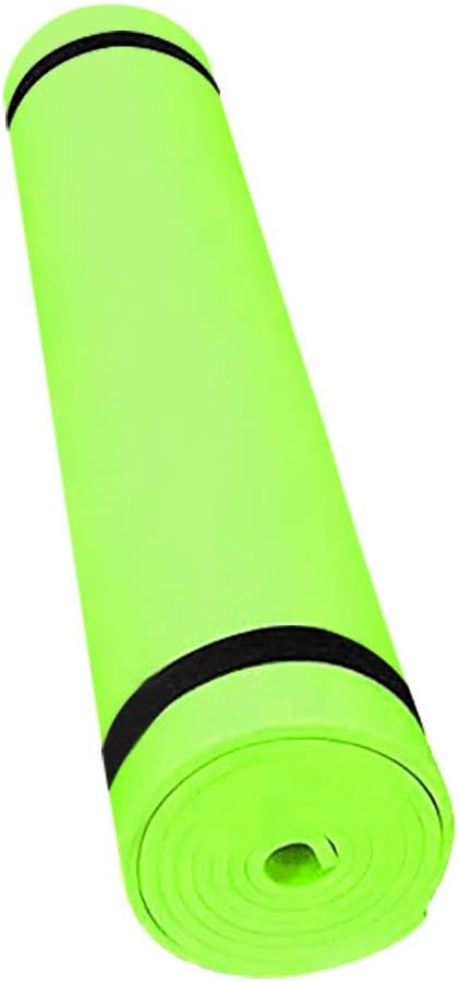 UNKN Durable Portable Solid Non-Slip Fitness Yoga Mat Pilates Mat Yoga Mat Extra Thick Non Slip Exercise Fitness Mat (Green)