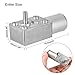 uxcell DC 12V 38RPM Worm Gear Motor 6mm Female Shaft High Torque Turbine Reducer