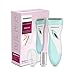 ZOOMMATE Electric Shaver for Women, Wet or Dry Use Electric Razor, Bikini Trimmer Body Cordless Hair Removal for Legs Underarms Rechargeable (Green)