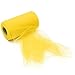 KING DO WAY TULLE Roll Spool 6''x50yd(6''x150') Wedding Party Decor,Yellow
