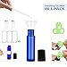 Essential Oil Roller Bottles, 10ml (Cobalt Blue, Pack of 10) - Color Box Package per Bottle, Stainless Steel Roller, Opener, Adhesive Labels, Droppers n Funnels Included, Handy Picks