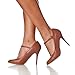 Riverberry Women's Sadie Round Toe T-Strap High Heel Pumps, Brown PU, 9