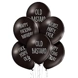 Funny Party Pieces Abusive Birthday Balloons - Pack Of 12 Different Funny Offensive Balloons (For Him)
