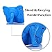 iPad mini Kids Case, Tading Non-Toxic Child Friendly Light Weight EVA Foam Shockproof Super Protection Tablet Cover Holder with Kickstand for iPad mini/Mini 2/ Mini 3/ Mini 4 - Elephant Design, Blue