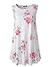 Veranee Women's Sleeveless Swing Tunic Summer Floral Flare Tank Top (X-Large, 6-8)