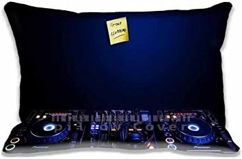 DJ Clubbing Music Pillow Cases Printed Cute music Pillow Shams Comforter Bedroom &amp; Living Room Decorative Bed Pillow Covers Two Sides