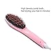 Hair Straightener Brush Ceramic Heating Hair Straightening Brush Temperature Display Anti-scald Effective Hair Comb Pink Color Available
