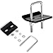 DEDC Hitch Tightener for 2inch Hitches, Anti-Rattle Hitch Stabilizer 2 inch Steel Heavy Duty Rust Free No Sway Lock Down Easy Installation Tow Hitch Clamp