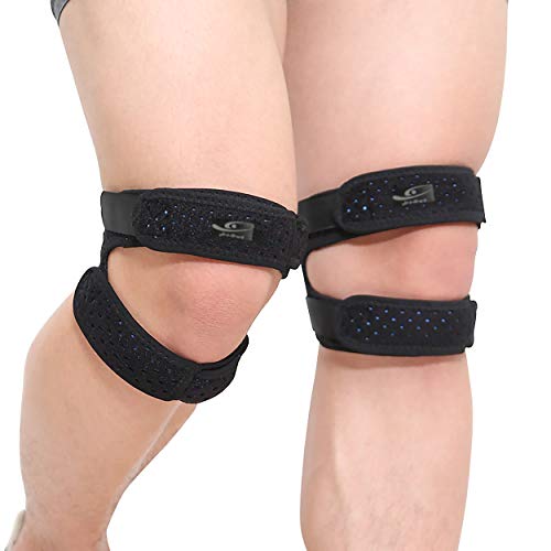 HiRui Dual Patella Knee Straps, Knee Brace Patella Stabilizer for Knee