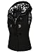 makeitmint Women's Plaid Hooded Padded Vest w/Detachable Faux Fur Trim