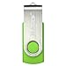 MECO(TM) 10Pcs 1GB 1G USB 2.0 Flash Drive Memory Stick Fold Storage Thumb Stick Pen Swivel Design Green