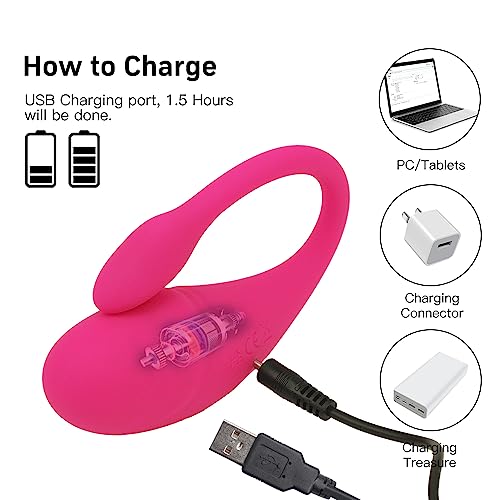 LEVETT Adult Sex Toys with App Control Clitoral Stimulator Wearable G Spot Vibrator Dildo,9 Vibrating+4 Smart Modes of Sex Toys for Women,Waterproof Silicone Bullet Vibrator Couple Sex Toy-Pink