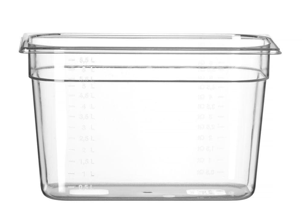 HENDI Gastronorm container 1/3, PC transparent, 325x176x(H)200 mm, 7.8 L