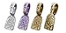 Find-Its - Findings For Fused 24-Piece Floral Print Bails, Antique Plated