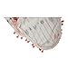 White Baby Rompers Girl - Arrow Pompom Baby Girl Clothes with Headband（6-12 Months）