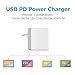 USB C Charger, tesha 48W Dual Port Charger, (2 Ports) Travel Charger with 30W USB C Port, for USB-C Laptops, iPad Pro, iPhone, Galaxy, Pixel and More