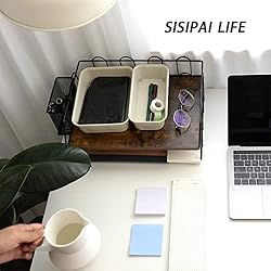 Desk Organizers, File Organizer for Desk, Wood