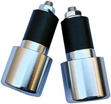 Chrome Silver 7/8" CNC Aluminum Handlebar End Weights Caps Plugs Sliders for 2000 Suzuki Intruder 1500