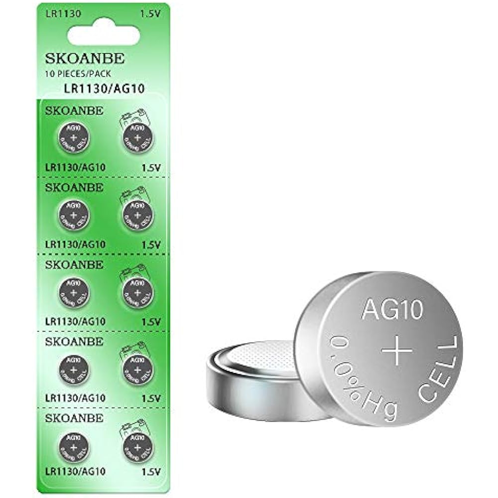 10PCS AG10 SG10 LR1130 1.5V Button Coin Cell Battery Health & Personal