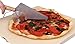 EurKitchen Deluxe Stainless Steel Pizza Cutter and Server, Slice and Serve Pizza, Pie, Cake and More, Wooden Handled Serrated Spatula with Built-in Wheel Cuts and Serves with One Convenient Tool