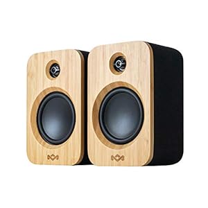 House of Marley Get Together Duo, Powerful Bookshelf Speakers with Wireless Bluetooth Connectivity and Sustainable…