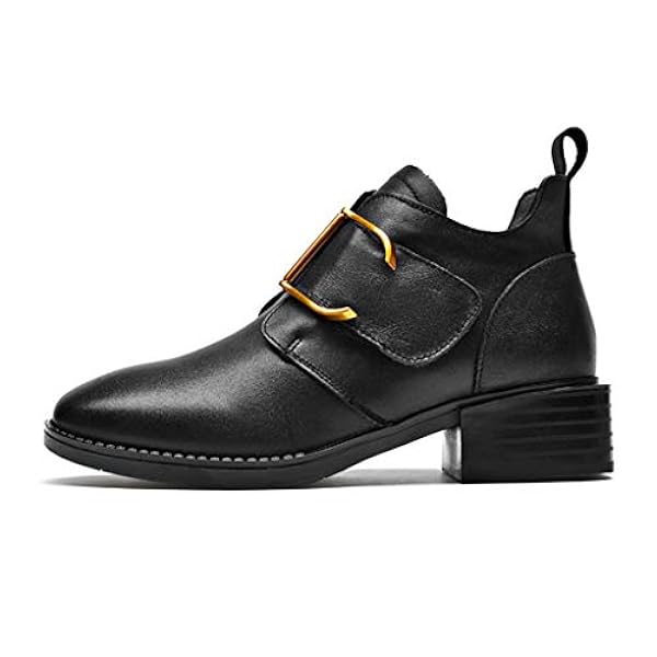 GYPING GYPING Dames Herfst Casual Lederen Enkellaarzen Outdoor Warm Lederen  Schoenen Werk Wandelen Martin Laarzen