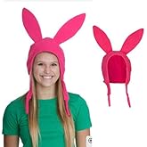 PMIYS Bob's Burgers Louise Bunny Ears Hat, Easter Rabbit Long Ears, Cute Rabbit Hat