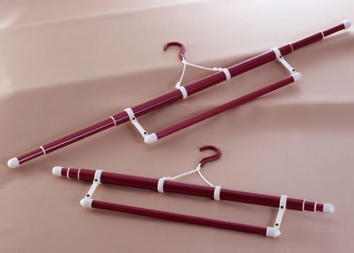 Amazon 着物ハンガー 帯掛付 ２本セット 浴衣から振袖まで幅広くご使用可能 三段伸縮式きものハンガー 定番和装ハンガー シワ伸ばし 虫干しにも きものハンガー 服 ファッション小物 通販