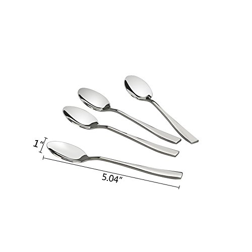 HOMMP Coffee Spoon, 16-Piece Stainless Steel Demitasse Espresso Spoons
