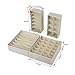 Magicfly Bra Organizer, Closet Undergarment Organizer for Drawer, Sturdy Collapsible Drawer Divider for Socks Panties Bra Ties Lingerie Drawer Organizer, Set of 4, Beige